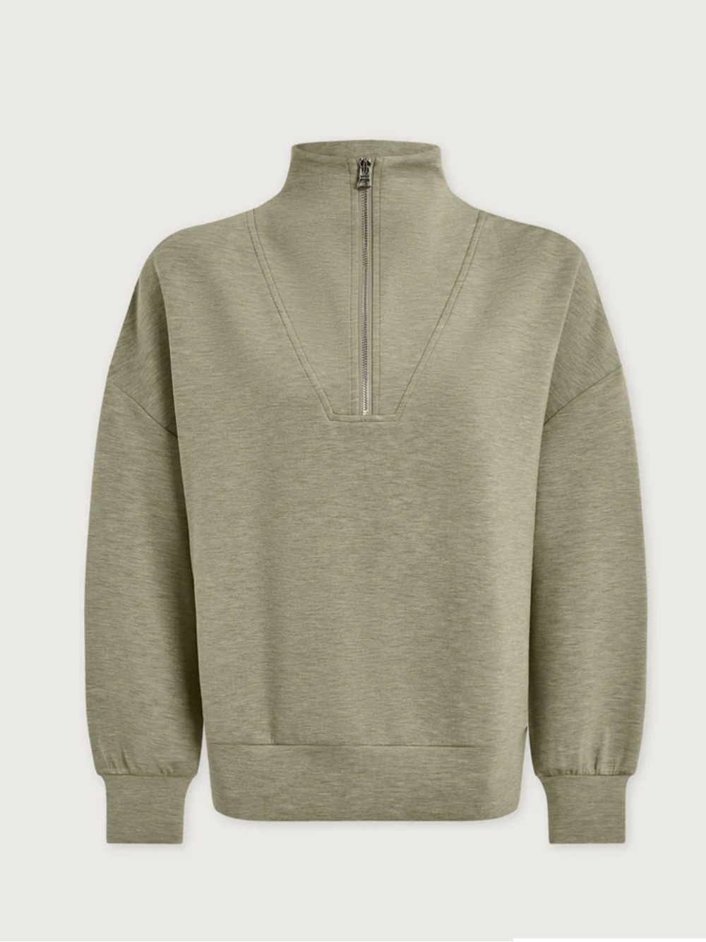 Varley Hawley Half-Zip Sweat in Shadow Marl New without tags NWOT XS - Picture 3 of 5